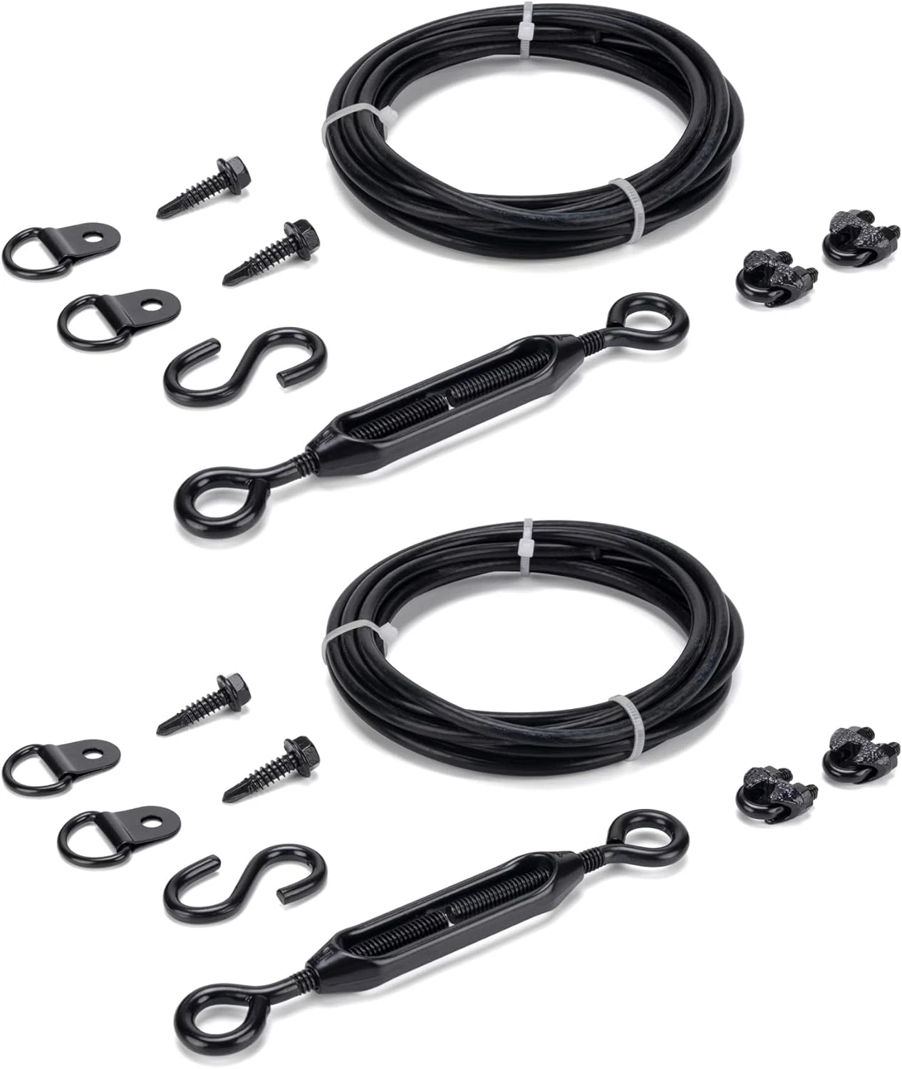 Durable Anti-Sag Gate Kits for Wooden Fence, Gate Support Cable Kit in Zinc, Ant