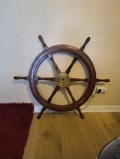 Pirate Wooden Antique Brass Hub Nautical Steering Wheel 36 Inch Big Pirate Wooden Antique Brass Hub Nautical Steering Wheel 36 Inch Big