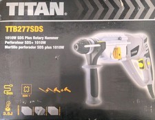 Titan TTB277SDS Heavy Duty Drill USED boxed with case & attachments UK exp a1 ⭐⭐