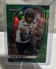 Panini 2025 Prizm Draft Picks Patrick Mahomes II Green Texas Tech #198 Football