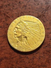 1912 Indian 2 1/2 gold coin, quarter eagle, Philadelphia     inv10    e230mi