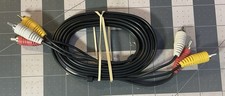 6 Ft AV TV Cable Triplets RCA Phono Male Cable 3 RCA Male to 3 RCA Male