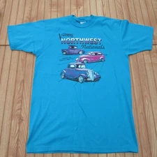 Jerzees 1997 Vintiques NW Nationals Graphic Tee Steet Rod Men's M USA Made