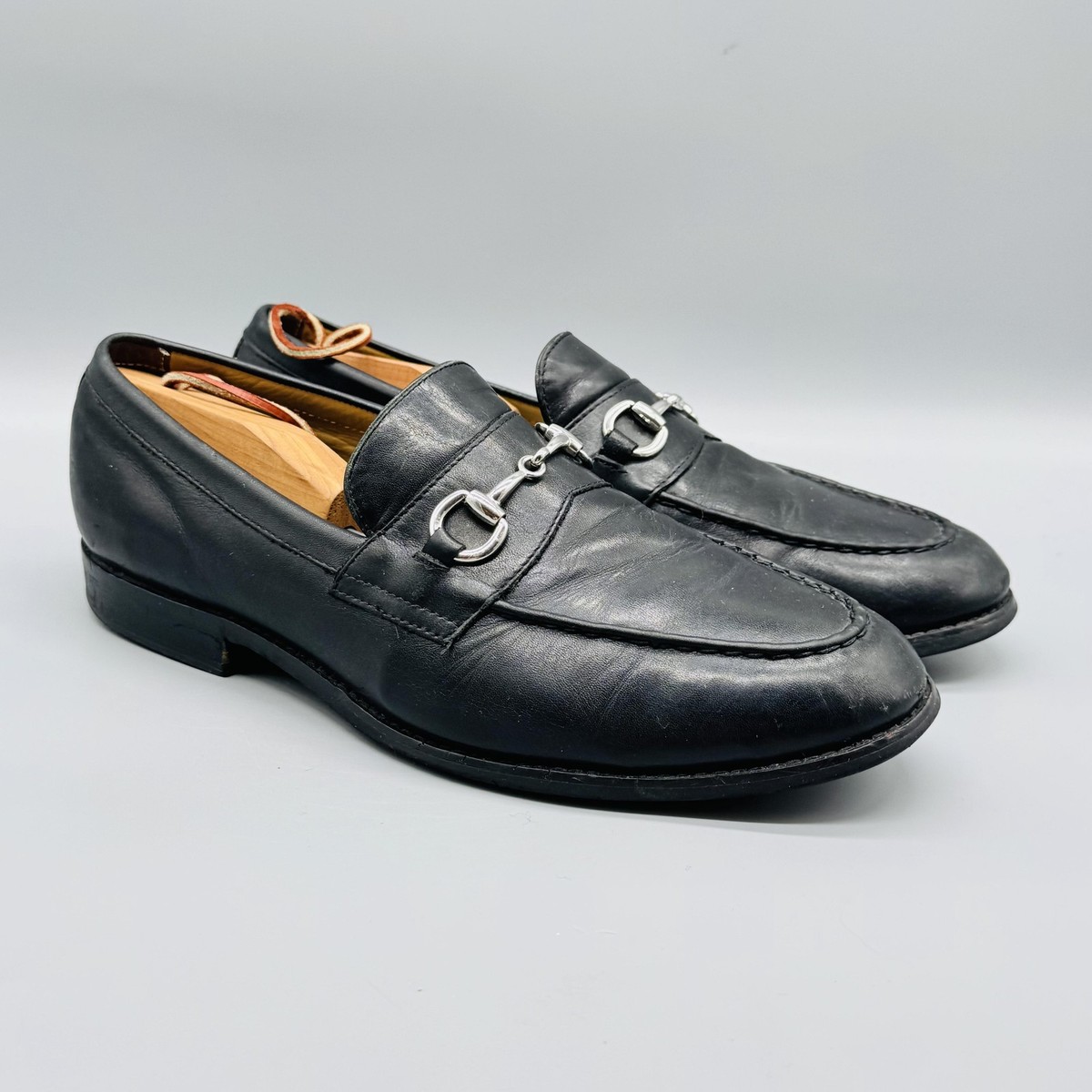 Cole Haan Shoes Mens 9.5 Black Leather Horsebit Loafers Moc  display picture 2