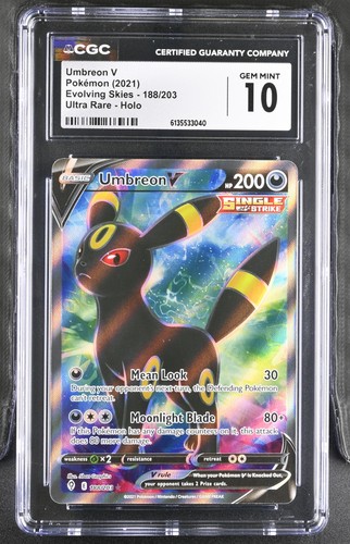 Umbreon V graded CGC 10 for sale on eBay