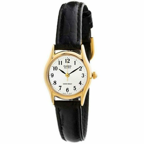 casio LTP-1094Q-7B1R orologio donna piccolo oro pelle dorato vintage new |  eBay