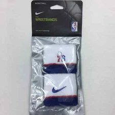 Nike Philadelphia 76ERS Wristband Team Issue White Basketball DriFit
