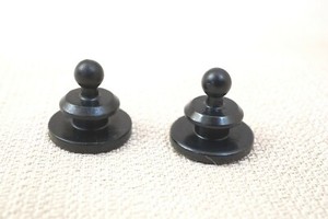 Lot of 2 - Dell AC Adapter PA-10-12 5T339 Rubber Strap  - PLASTIC BUTTON ONLY