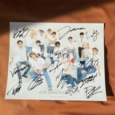 SEVENTEEN AUTOGRAPHED SIGNED PHOTO K-POP ALL MEMBER K-POP COLLECTION 8*10 2024b