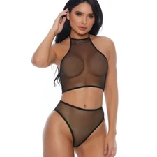 FORPLAY Impulse Halter & Panty Lingerie Set NEW $29