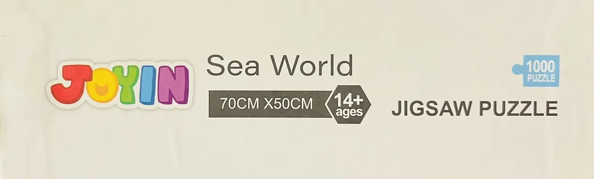 JOYIN Sea World 1000 Piece Puzzle Tropical Turtles & Fish Jigsaw  Puzzle/Preowned