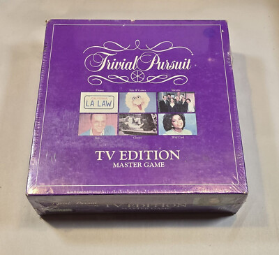 Parker Brothers 1991 Trivial Pursuit TV Edition Master Game No 6042 New ''Sealed''
