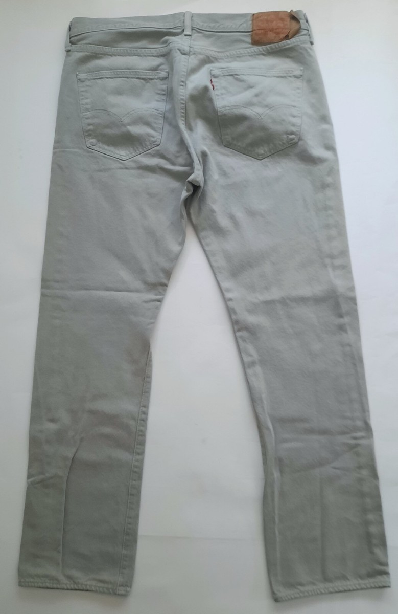 Vintage Levi's 501 Button Fly Jeans 35x32 Grey Men's 0040 | eBay