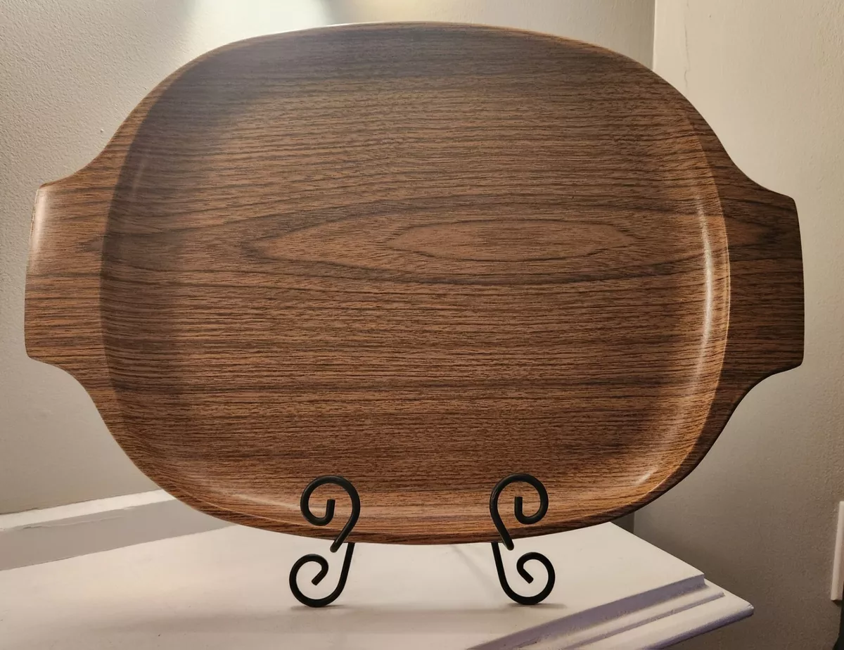 RARE** Weyerhaeuser Silvaplex Imitation Wood Grain Large Serving Tray MCM |  eBay
