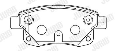 JURID 573277J brake pad set, disc brake for Ford