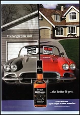 2006 Evan Williams Bourbon Vintage Print Ad Corvette Convertible Wall Art