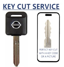KEY CUT SERVICE + N104 Transponder Chip Key (46)  For Nissan Best Quality A+++