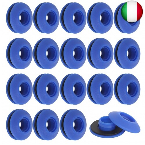 50 Pezzi Occhielli per Telone in Plastica, Occhiello per Telone Autoperforante,