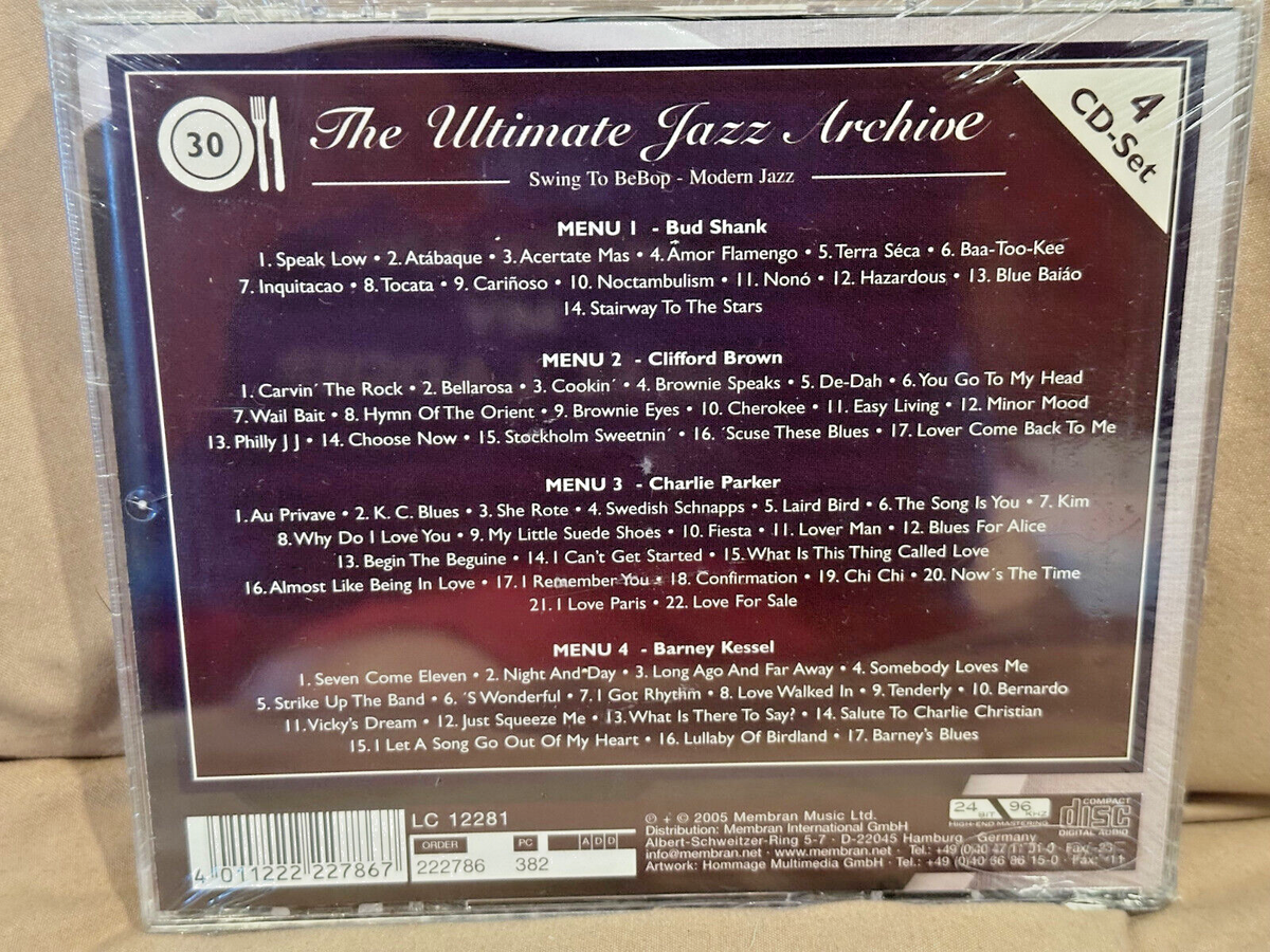 jazzuページ NEW: Ultimate Jazz Archive Vol. 30 (CD, 4 discs) Parker, Kessel