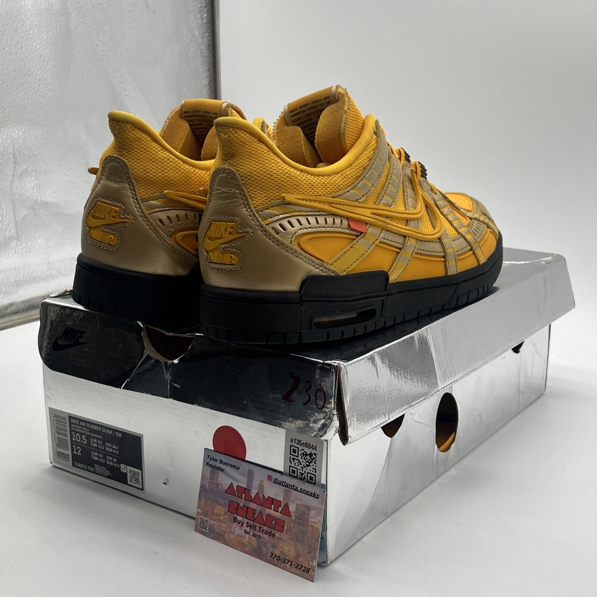 オフホワイト Nike Rubber Dunk University Gold Off-White™ x Nike Air Rubber Dunk 