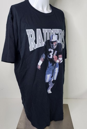Mitchell & Ness Bo Jackson T Shirt Mens XLT Oakland Raiders NFL Black Throwbacks - Picture 3 of 13