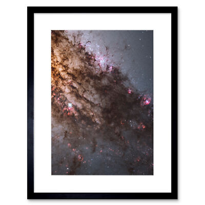 Hubble Weltraumteleskop aktive Galaxie Zentaurus eine stellare Geburt gerahmte Kunst 9 x 7 Zoll