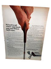 1973 Wilson Staff Golf Clubs Original Print Ad 70s