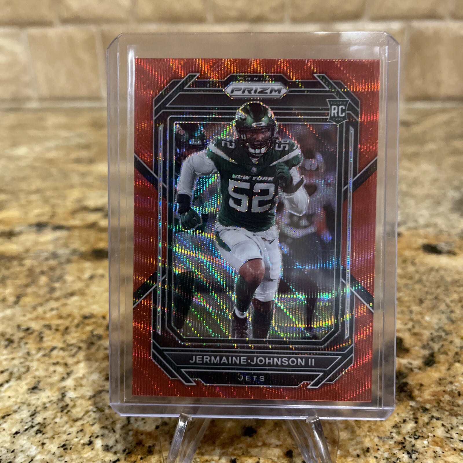 Jermaine Johnson II 2022 Panini Prizm Red Wave /149 RC #375