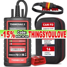 2025 THINKDIAG 2 OBD2 Scanner Car Diagnostic Tool All Software Free Bidirection