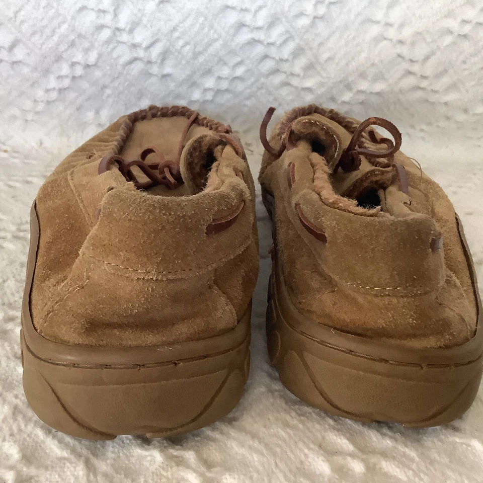 Zapatillas de cuero de gamuza marrón genuino CHAPS de segunda mano, talla M 8/9 Foto 3 de 4