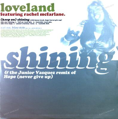 Loveland Featuring Rachel McFarlane - (Keep On) Shining (Remixes) Maxi 1994 .
