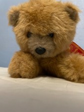 Vintage Lenci Plush Tan Teddy Bear Torino Italy Vintage Stuffed Animal Toy