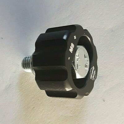 Griffschraube M8 Flügelschraube Alu Schwarz Handrad Rändel Flügel Mutter Technik