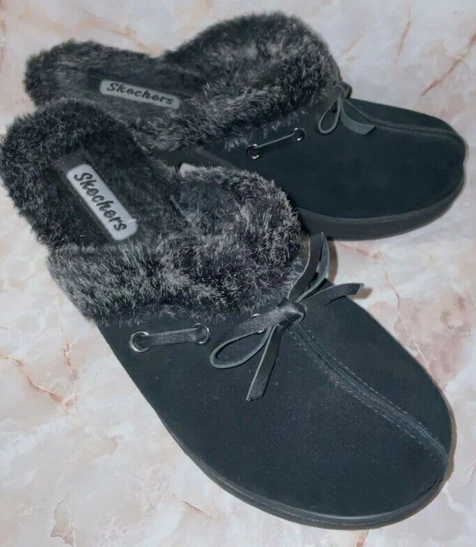 Skechers suede clogs sale