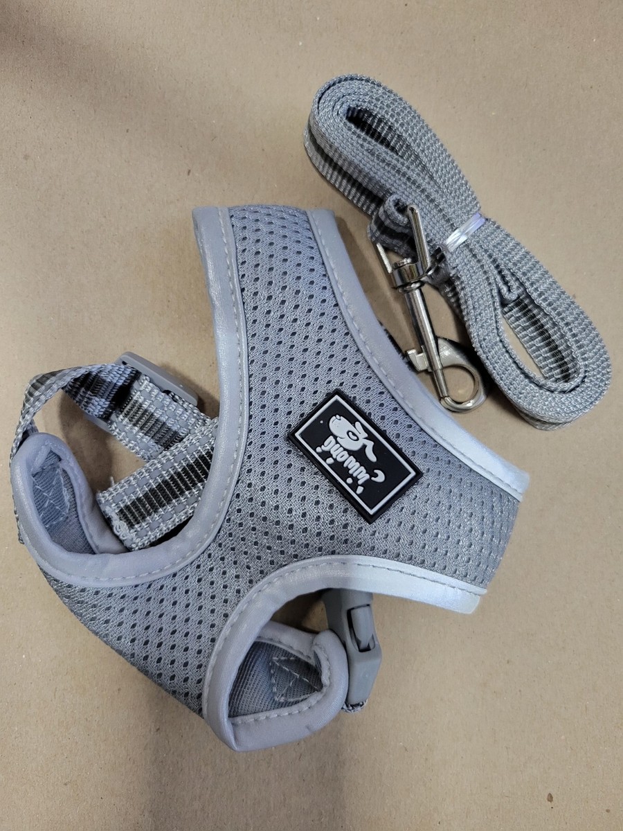 Duomm Dog Harness and Leash Set EXTRA SMALL Reflective Mesh