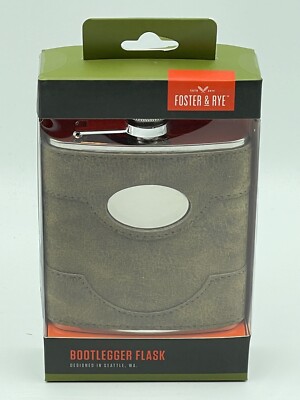 Bootlegger Flask Faux Leather Foster & Rye