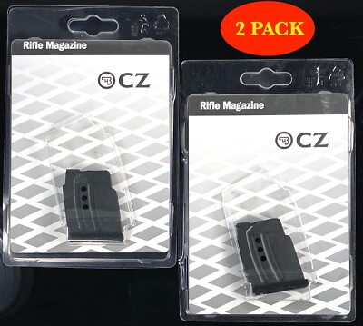 CZ 457, 452, 453, 512 22 LR 5 rd Blued Steel Magazine  **2 PACK**  12001