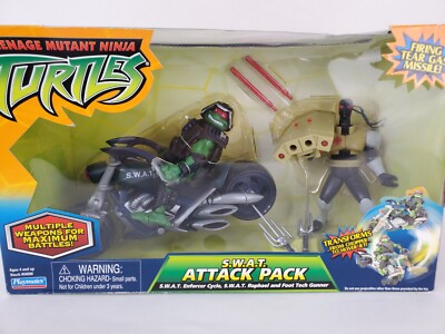 Teenage Mutant Ninja Turtles Swat Attack Pack 2005 Playmates Tmnt