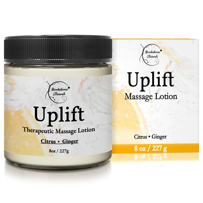 Uplift Massage Lotion   Massage Cream with Citrus & Ginger Essential Oils