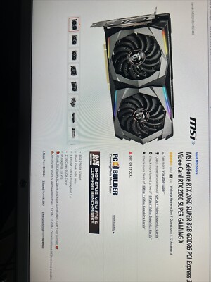 msi geforce rtx 2060 super 8gb gddr6