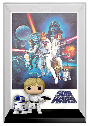 Star Wars A New Hope Luke Skywalker W/ R2-D2 POP Movie Posters #02 Vinyl Figure - Imagen 2 de 2