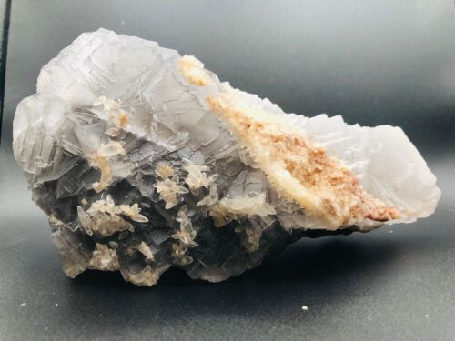 1615g schöner Naturstein in einzigartiger Form Fluorit auf Calcit mit Matrix - Bild 2 von 17