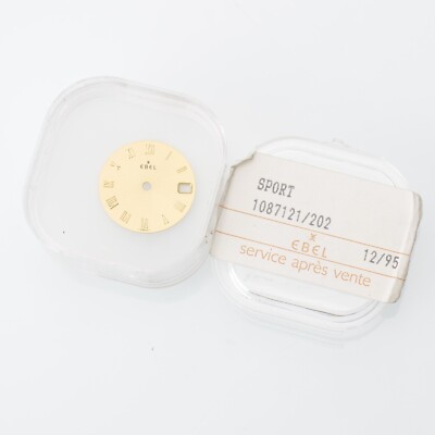 Authentic Ebel Wrist Watch Dial Gold Roman Numerals Part # 1087121/202