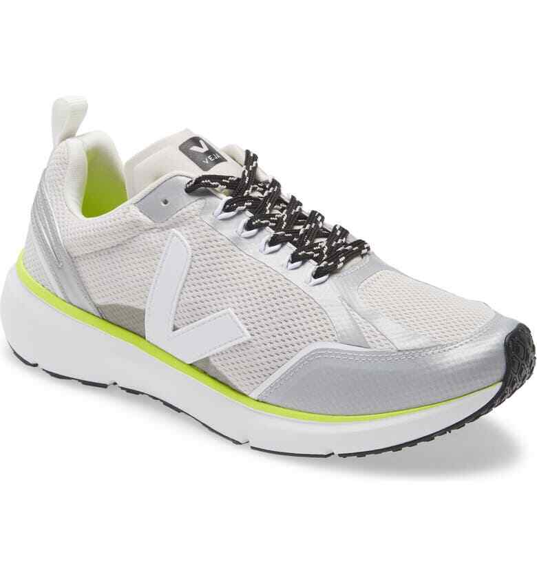 VEJA Condor Alveomesh Sneaker Light Grey/Silver Reflective Men 12/45 New  $140