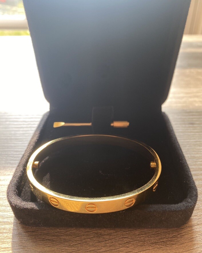 Cartier Love Bangle Bracelet 18k Yellow Gold for sale online | eBay