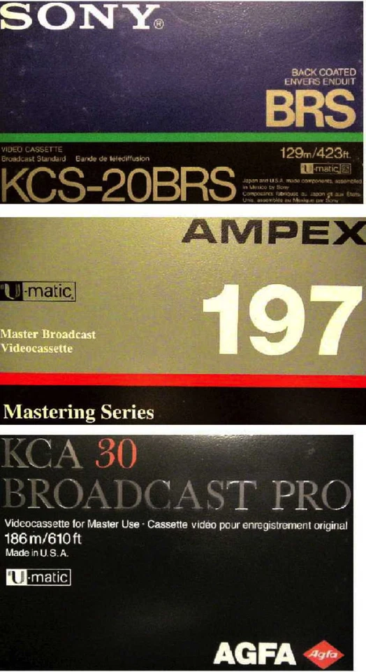 100 U-Matic Recorder Sony Umatic Videobänder Tape Band KCA KCS BRS Broadcasting - Bild 4 von 4