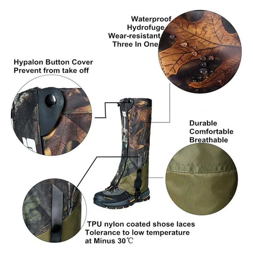 1 Pair Anti Bite Snake Guard Leg Protecte Gaiter Cover Hiking Camping Outdoor AU - Picture 7 of 15