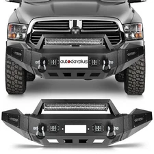 Front Bumper NEW - Complete Assembly w/ LED Lights For Dodge Ram 1500 2013-2018