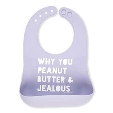 Why You Peanut Butter & Jealous Silicone Wonder Bib by Bella Tunno