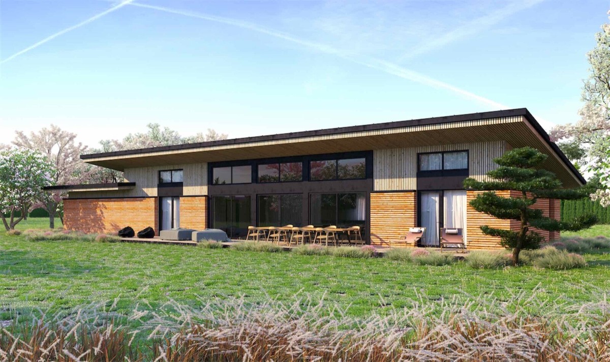 2140 SQ.FT ECO SOLID TIMBER AIRTIGHT PANEL HOUSE KIT MASS WOOD